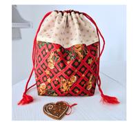 Cesto natale, decorazioni natalizie, busta regali