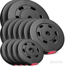 Set di Pesi Compositi per Bilanciere, totale 60kg