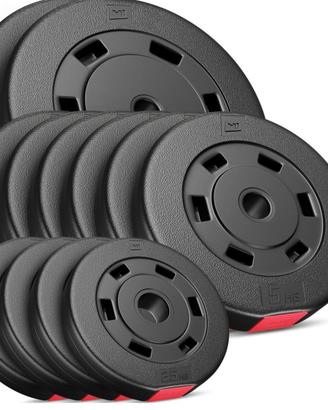 Set di Pesi Compositi per Bilanciere, totale 60kg