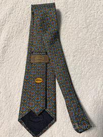 Borbonese cravatta seta nuova con custodia