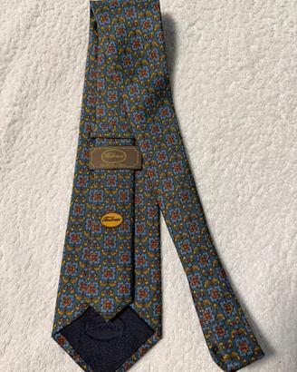 Borbonese cravatta seta nuova con custodia