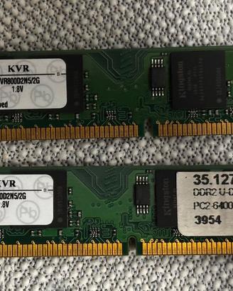 RAM Kingston DDR2 4GB 2x2GB 800MHz