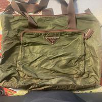 Borsa shopper PRADA in tessuto morbido