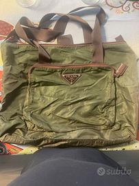 Borsa shopper PRADA in tessuto morbido
