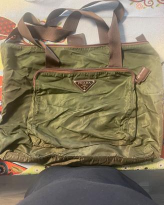 Borsa shopper PRADA in tessuto morbido