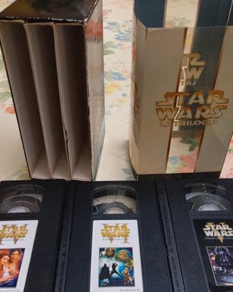 trilogia star wars VHS originale