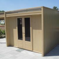 Casetta moderna in legno mt. 2x2 con tettoia €3480