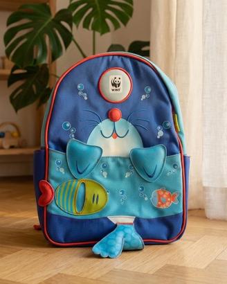 Zaino Bambini WWF Blu Tema Marino