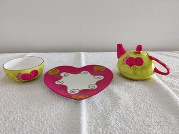 Set tè porcellana Limoges SaziK – Teiera + Tazza 