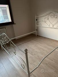 Letto matrimoniale in ferro battutto shabby chic