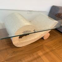 Tavolino in cristallo