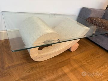 Tavolino in cristallo