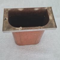 Vaso in rame semiovale