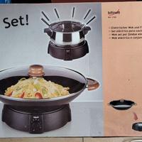 Set elettrico wok e fonduta