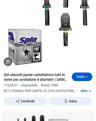 Cartellatrice per tubi di rame 