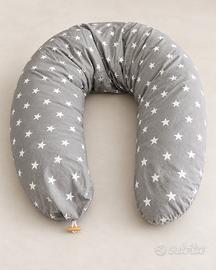 Cuscino gravidanza a U – Grigio con stelle