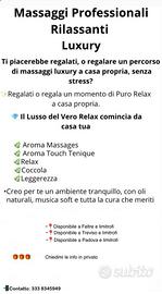 Massaggi Rilassanti professionali a domicilio
