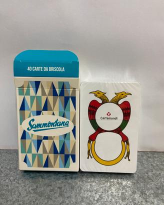 SAMMONTANA mazzo 40 carte da Briscola, nuove
