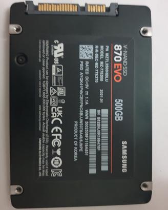 ssd samsumg 870 evo 500 gb