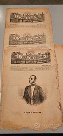 Giornale del 1876 varie copie originale 