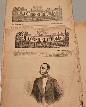 Giornale del 1876 varie copie originale 