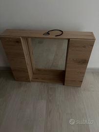 Mobiletto bagno  più mensola con lavabo