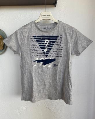 T-shirt Guess grigia bambino