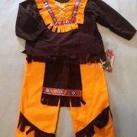 Costume da carnevale INDIANO 3/4 anni