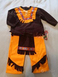 Costume da carnevale INDIANO 3/4 anni