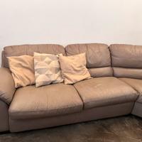 Divano letto angolare pelle primo fiore