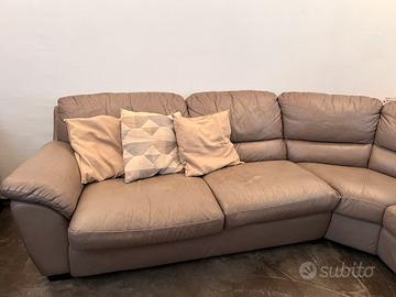 Divano letto angolare pelle primo fiore