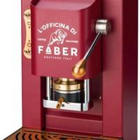 MACCHINA A CIALDE FABER PRO DELUXE CHERRY RED/ORO
