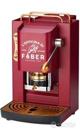MACCHINA A CIALDE FABER PRO DELUXE CHERRY RED/ORO
