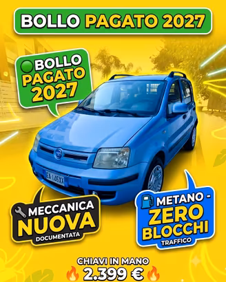 Fiat Panda Full Optional  1.2 METANO/BENZINA 