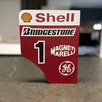 Replica Endplate Schumacher 1:4 F1-2001