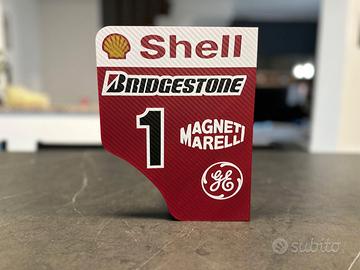 Replica Endplate Schumacher 1:4 F1-2001