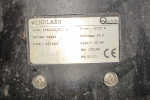 Motore verricello con riduttore 24 volt 2200 watt