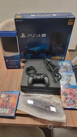 PlayStation 4 Pro 1TB+supporto verticale+4 giochi