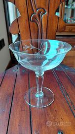 BICCHIERI A COPPA IN CRISTALLO ANNI 60/70