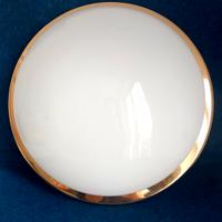 Plafoniera bianca in vetro opalino 