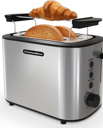 Tostapane in acciaio con 6 livelli di tostatura 