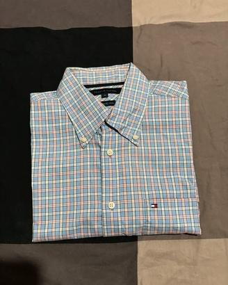 Camicia Tommy Hilfiger Uomo Quadretti Azzurro