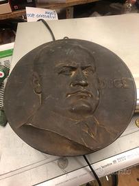 Tondo  bassorilievo in bronzo iil duce