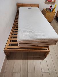 ,Letto ikea+ doghe+ matterasso