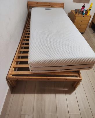,Letto ikea+ doghe+ matterasso