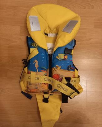 Giubbotto di salvataggio 100N giallo per bambini