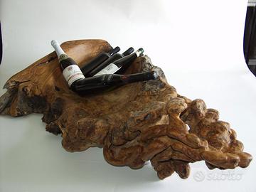 Scultura contenitore in radice di ulivo