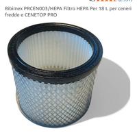 filtro PRCEN003/HEPA x ASPIRACENERE  RIBITECH