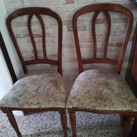 6 sedie  molto comode ed imbottita la seduta di l