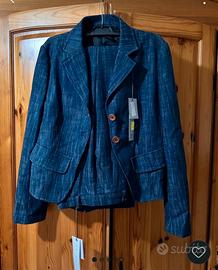 tailleur completo giacca e pantalone  tipo jeans